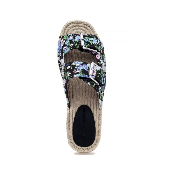 Rebecca Minkoff Jodi Sandal in Black Flower Print - Picture 4 of 16
